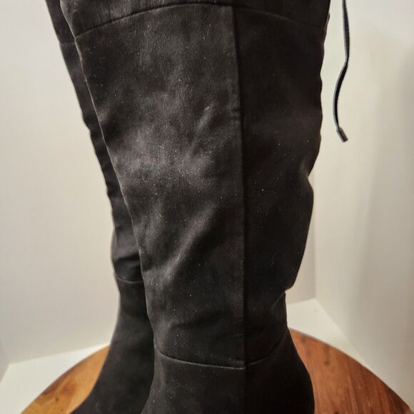 Kenneth Cole Reaction Corie Lace Boots – Women’s 8.5, Black Tall Zip - Picture 6 of 12